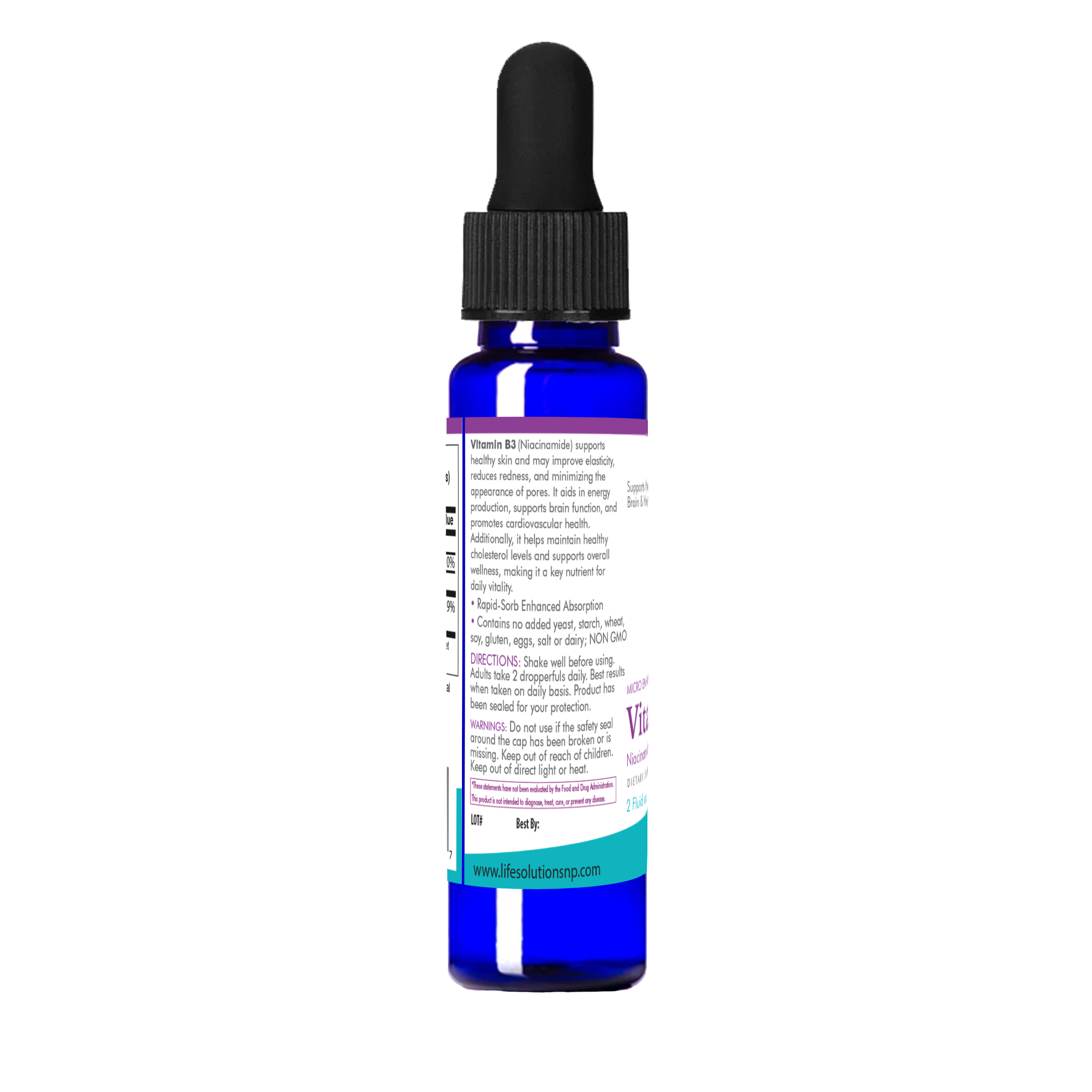 Liquid Vitamin B3 Dropper